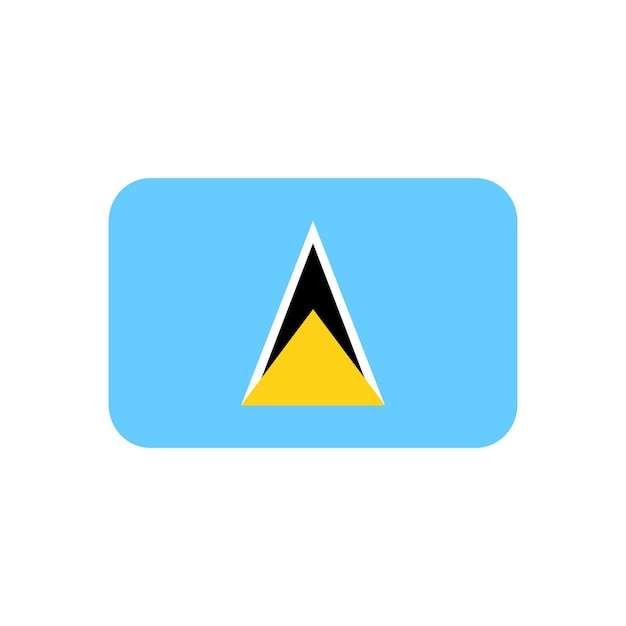 Iconenvector van de vlag van Saint Lucia