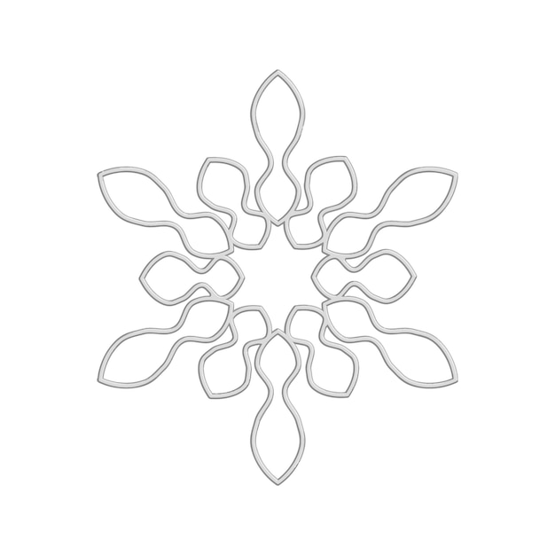 Iconenverzameling van sneeuwvlokken IJskristal Wintersymbool Vectorillustratie