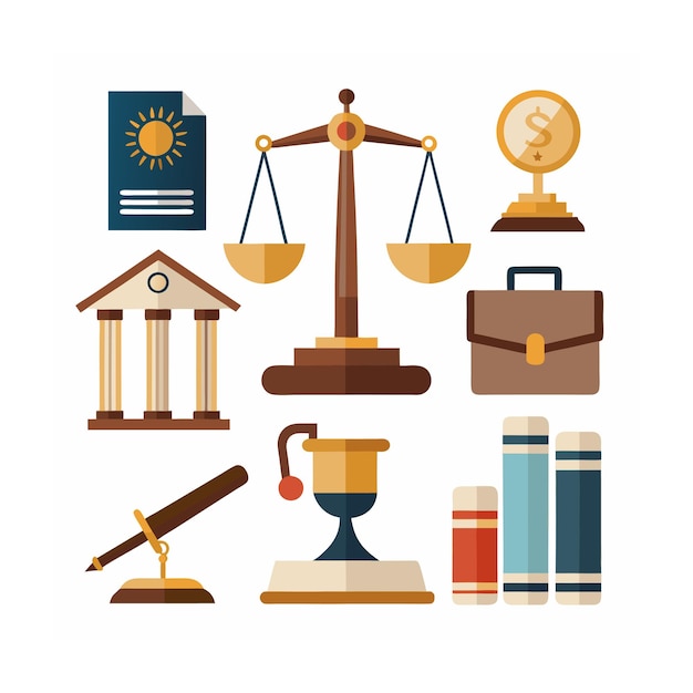 Iconenverzameling voor bedrijfs- of organisatiebeheer