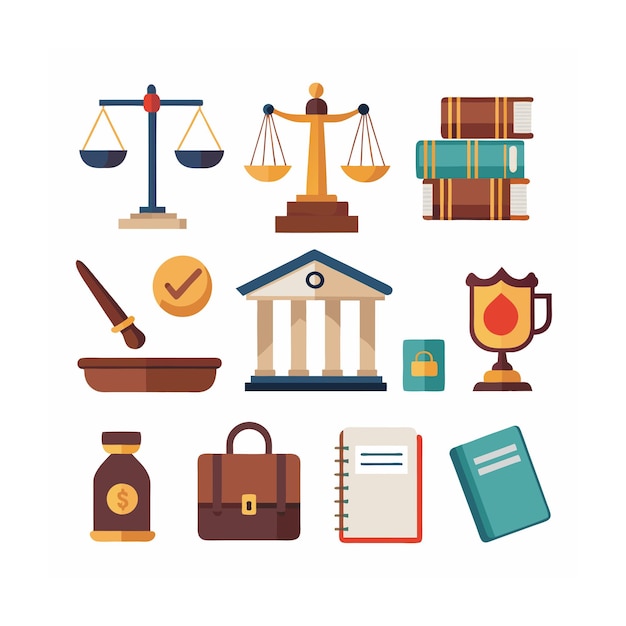 Iconenverzameling voor bedrijfs- of organisatiebeheer