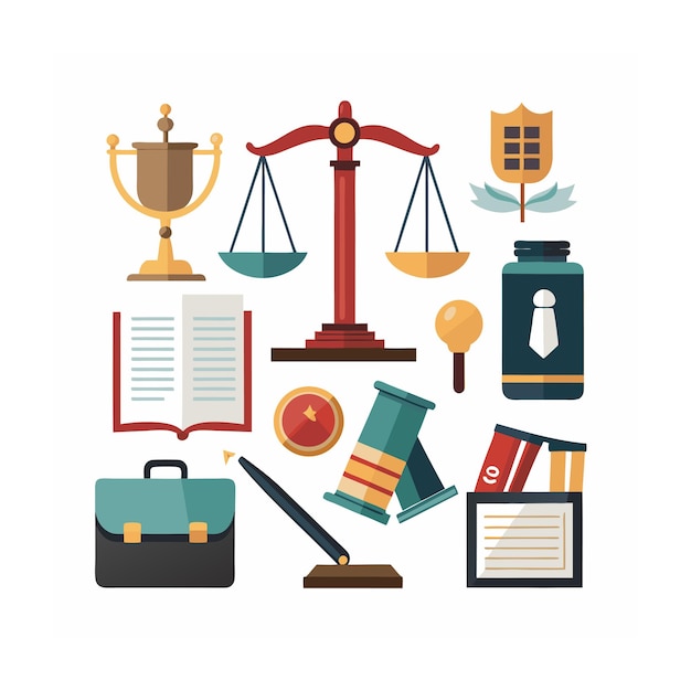 Iconenverzameling voor bedrijfs- of organisatiebeheer