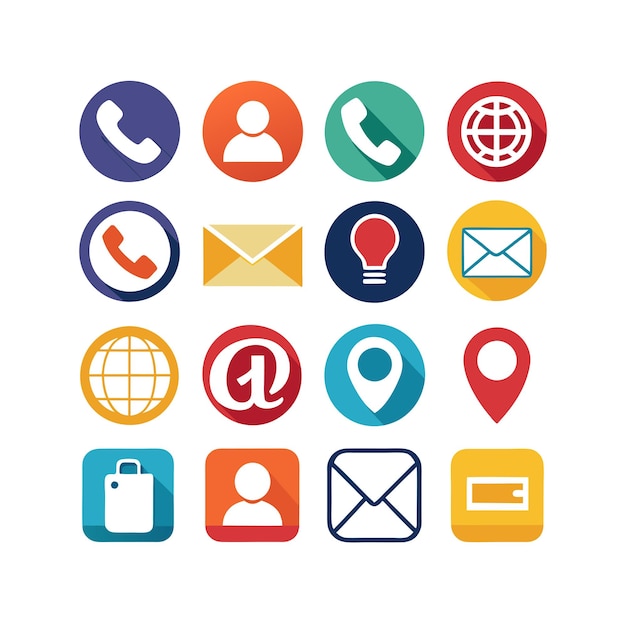Iconenverzameling voor websites en mobiele toepassingen