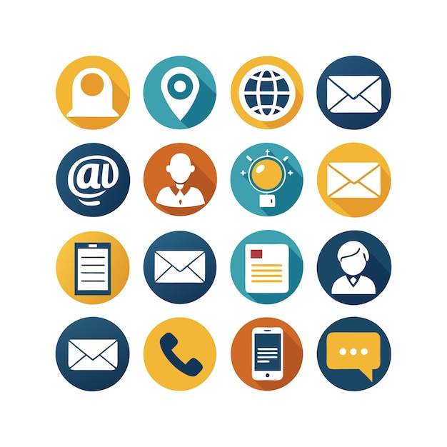 Iconenverzameling voor websites en mobiele toepassingen