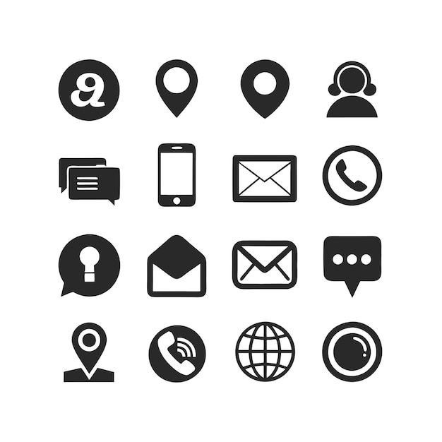 Iconenverzameling voor websites en mobiele toepassingen