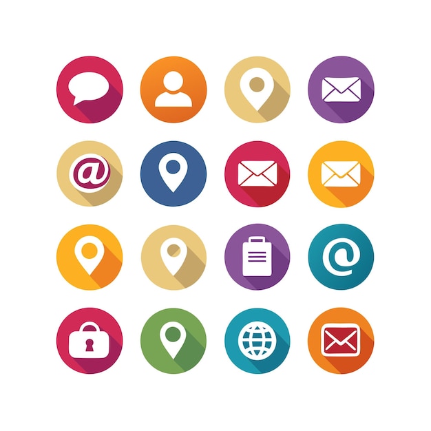 Iconenverzameling voor websites en mobiele toepassingen
