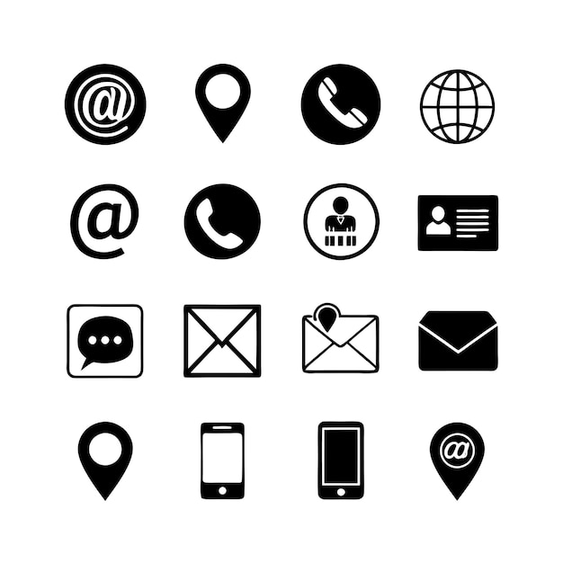 Iconenverzameling voor websites en mobiele toepassingen