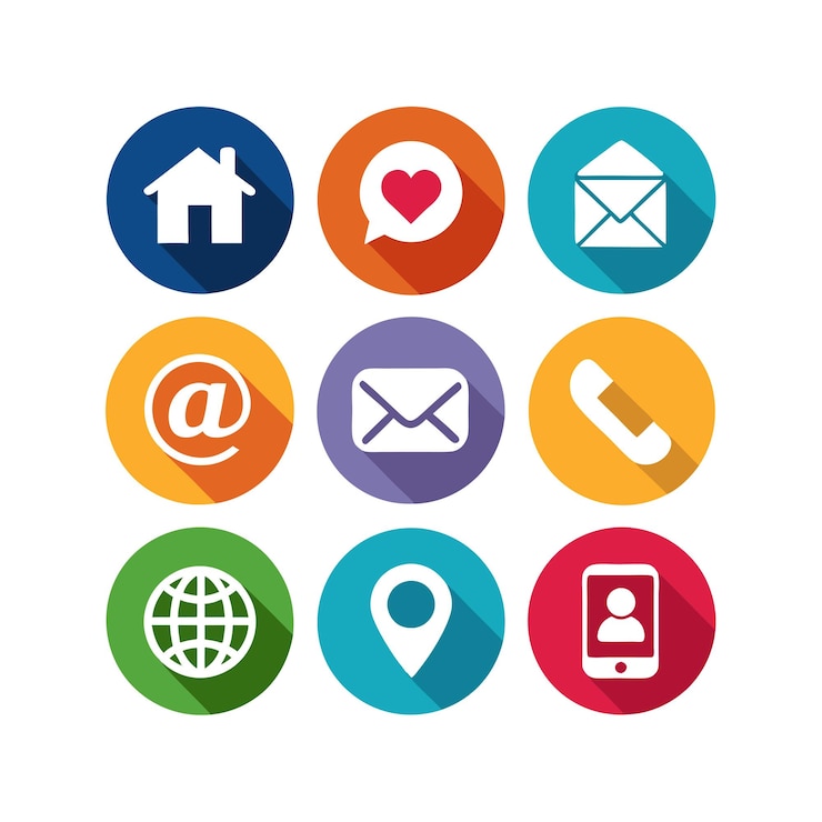 Vector iconenverzameling voor websites en mobiele toepassingen