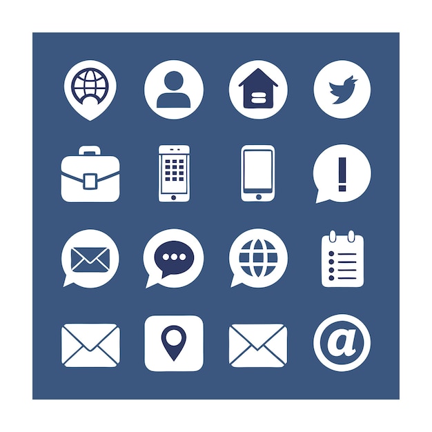 Iconenverzameling voor websites en mobiele toepassingen