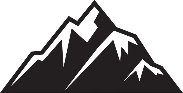 Vettore iconic ascent iconic mountain design alpine majesty mountain image
