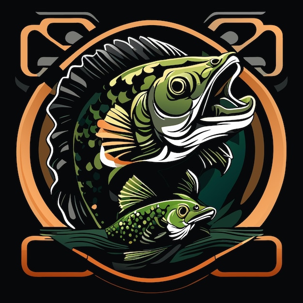 Iconisch ontwerp voor visliefhebbers