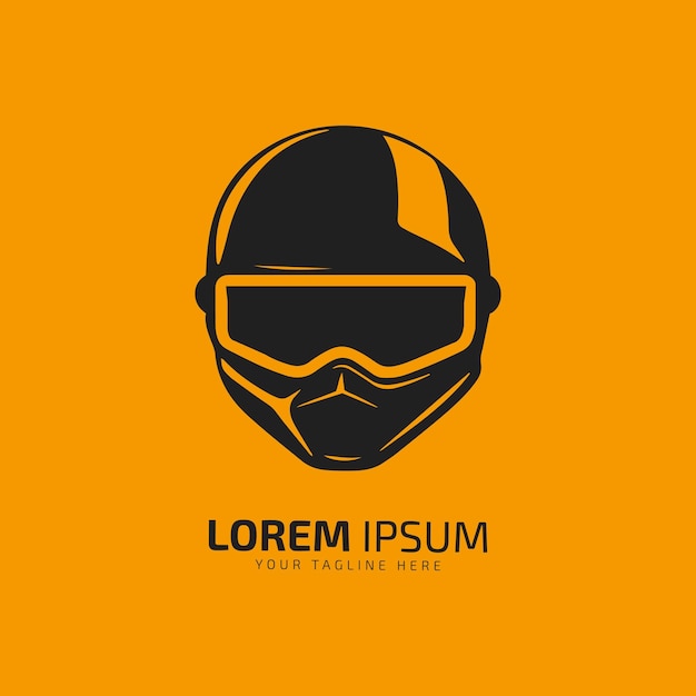 Iconische schild fiets helm silhouet embleem in vector symboliserend branding stoutmoedigheid