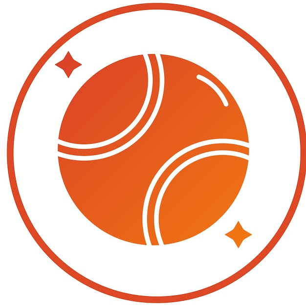 Iconische stijl van de tennisbal