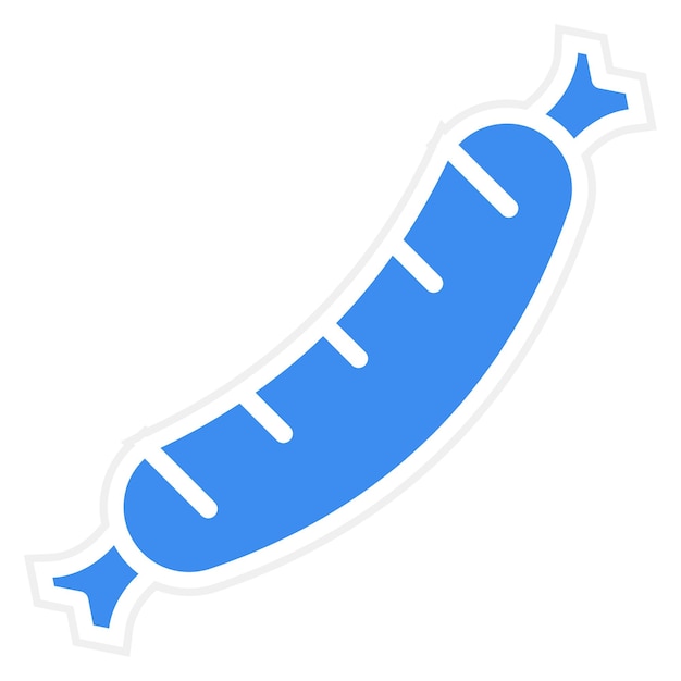 Iconische stijl van worst