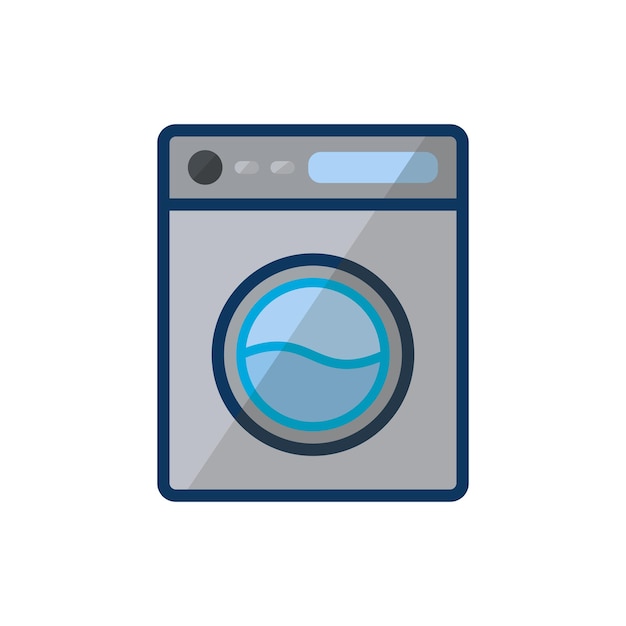 Vector iconontwerp van wasmachine vector sjabloon