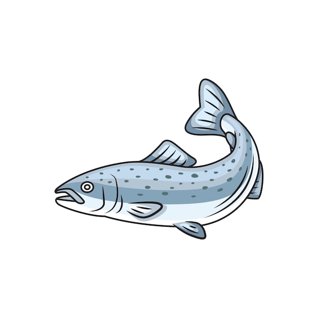 Iconontwerp zalm Vectorontwerp