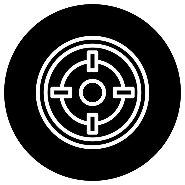 Iconontwerpillustratie van de doelvector