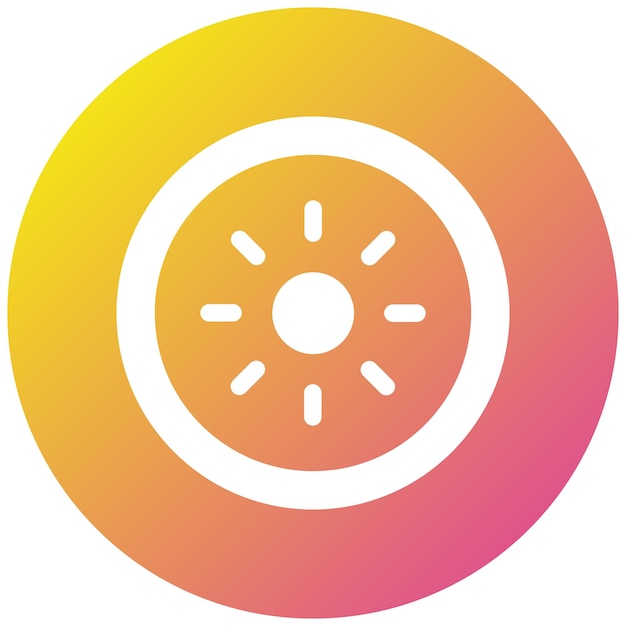 Iconontwerpillustratie van de helderheidsvector