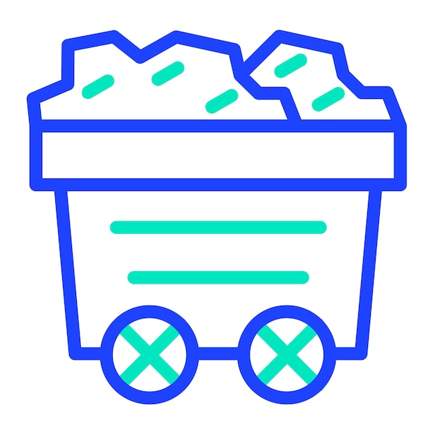 Iconontwerpillustratie van de mijnvector