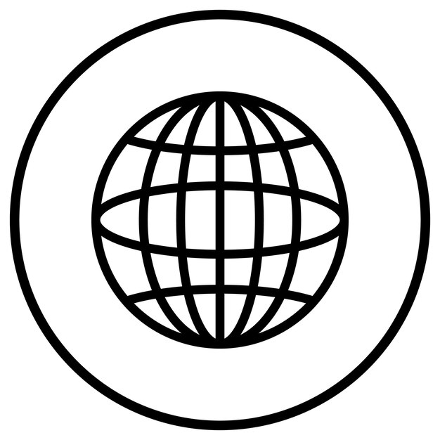 Iconontwerpillustratie van de wereldwijde communicatievector