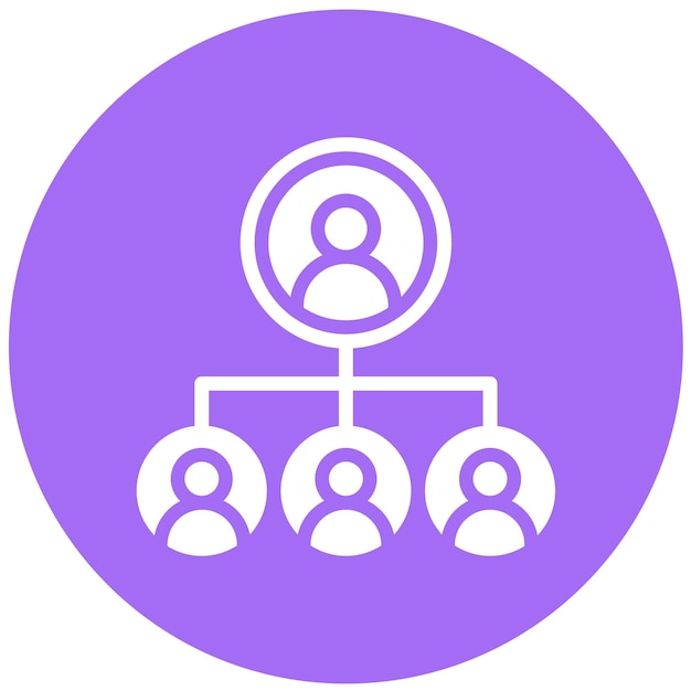 Iconontwerpillustratie van de werknemerrelatievector
