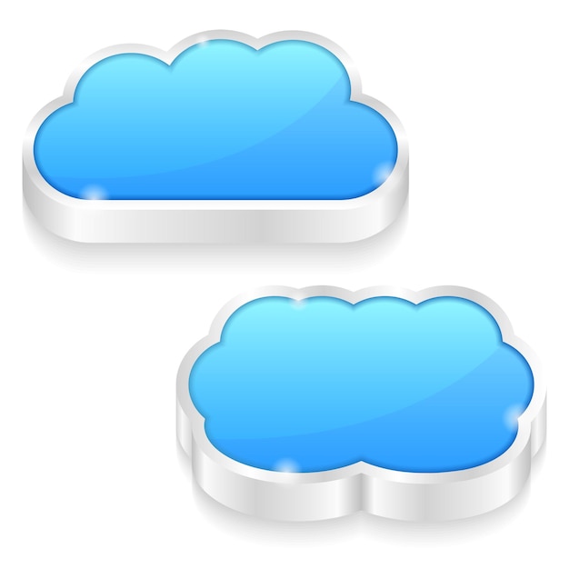 Icons of a cloud, illustration