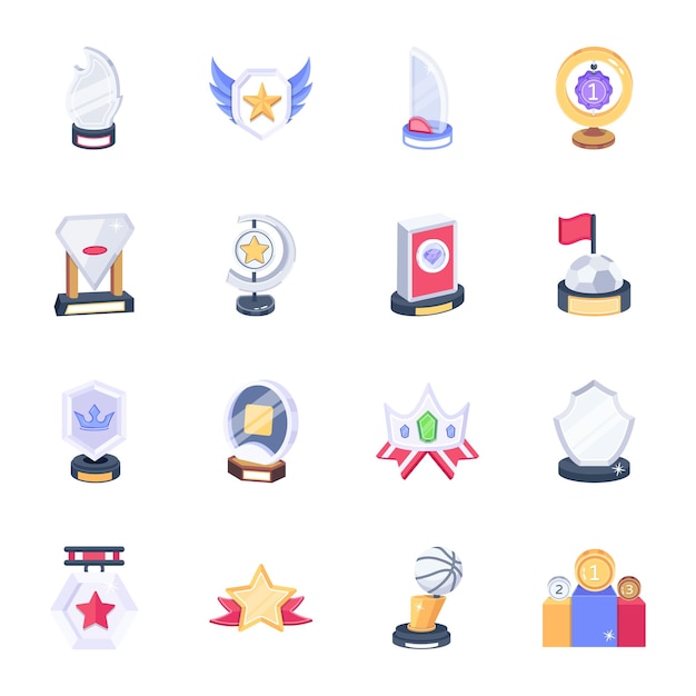 Icons for a game of awards