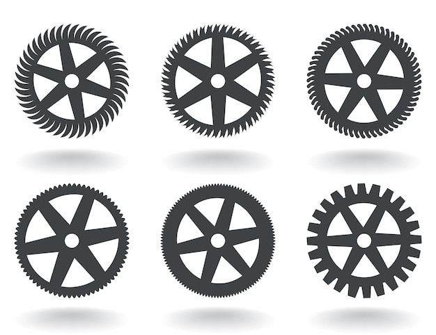 Vector icons a gear wheel