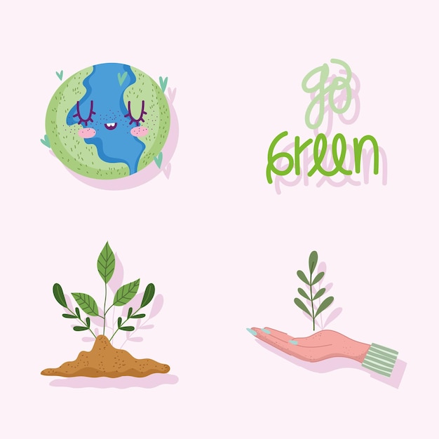 Icons go green