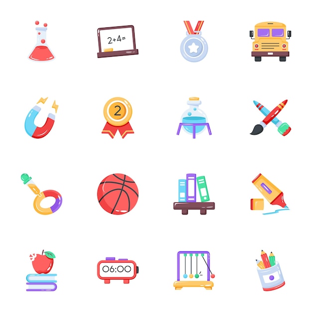 Icons for a school and school related apps