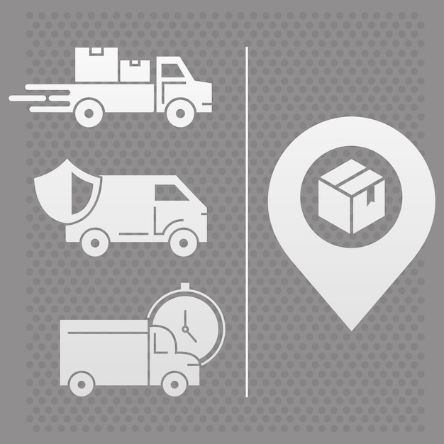 Icons set delivery