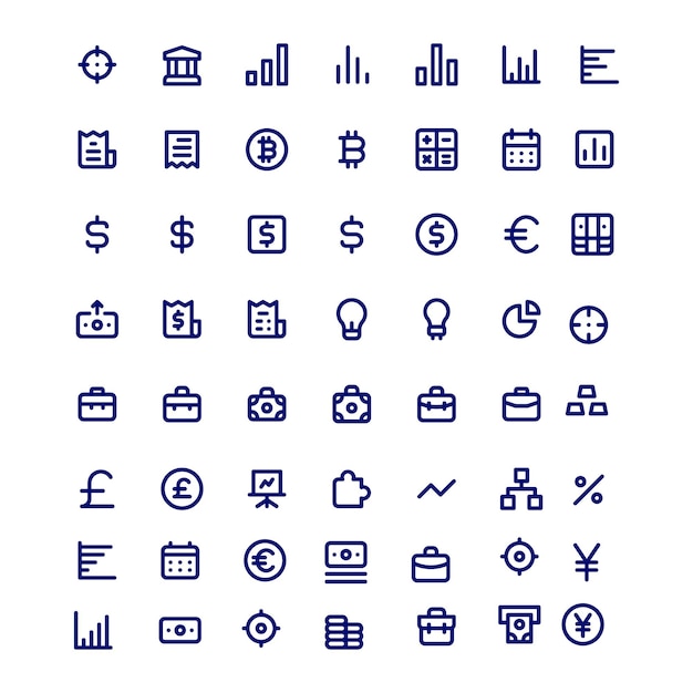 Vector icons sets