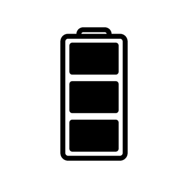 Iconvector van de batterij