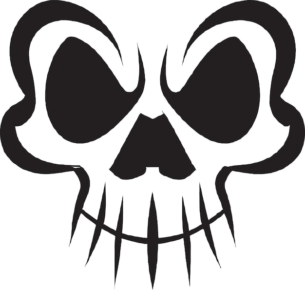 Iconvector van de Chrome Skull-logo