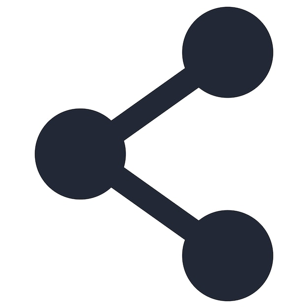 Iconvector van het aandeel geïsoleerd op witte achtergrond