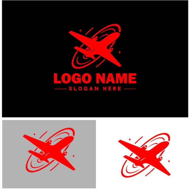 Iconvector van het logo van het vliegtuig voor zakelijke apps Iconvektor van de logo van het vliegticket van het vliegtuig