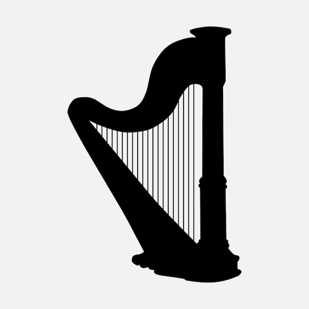 icoon van de harpvector