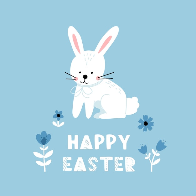 Icoon van schattig konijn in cartoon-stijl Bunny huisdier silhouet Haas en konijn kleurrijke illustratie voor kinderboek ansichtkaarten en posters
