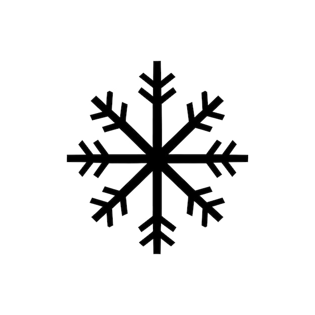 Icy crystal snowflake icon