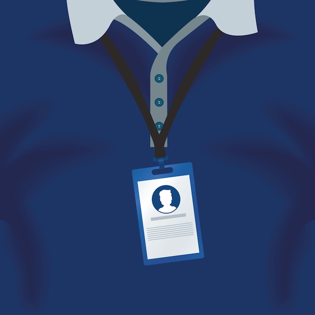 ID-badge hangt