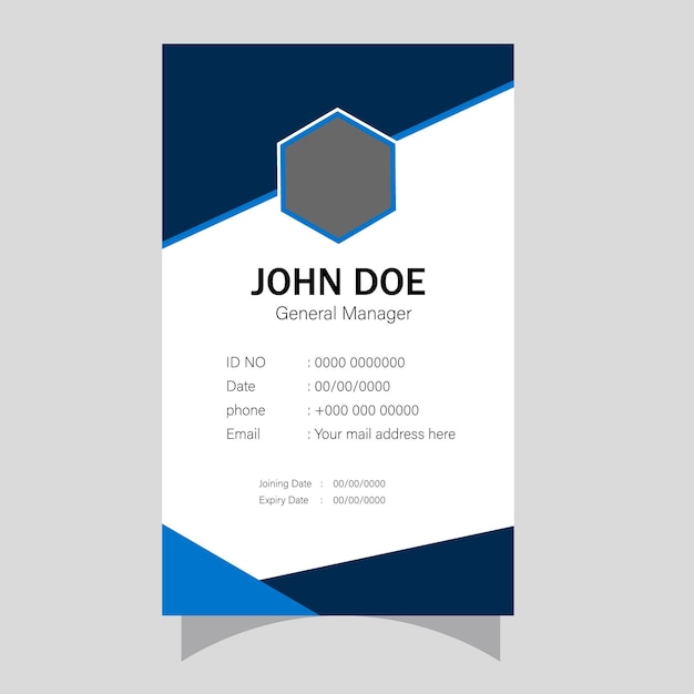 Vector id card design best