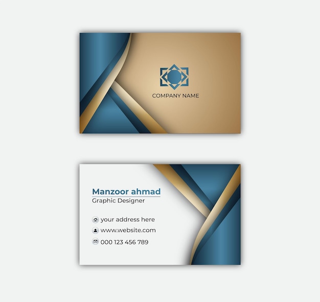 Id card design template