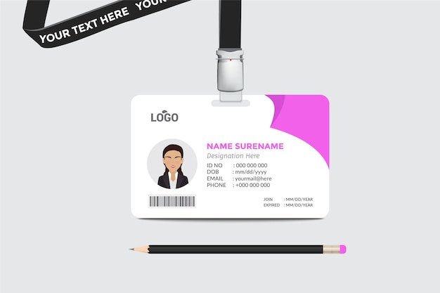 ID Card Design Template