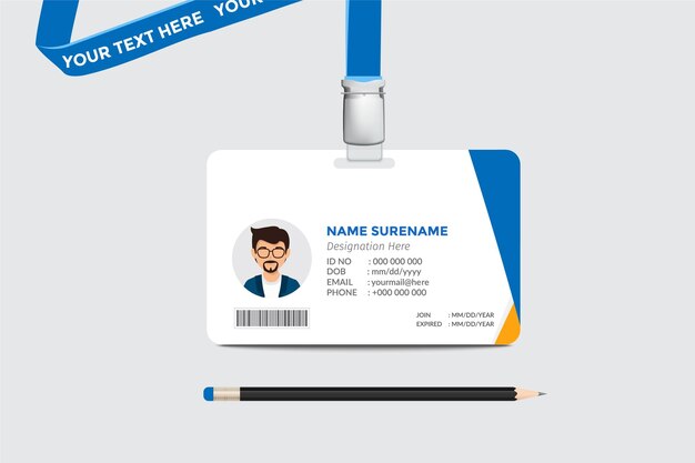 ID Card Design Template