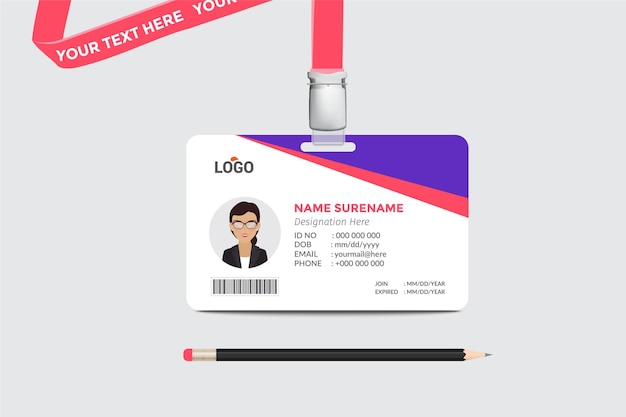 ID Card Design Template