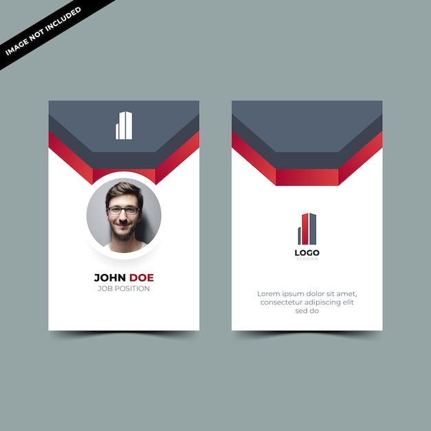 Id card design template