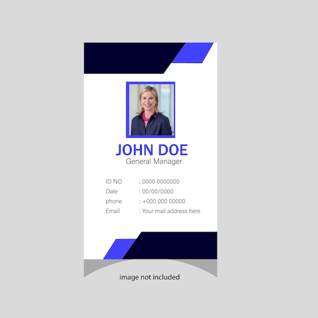 Vector id card design