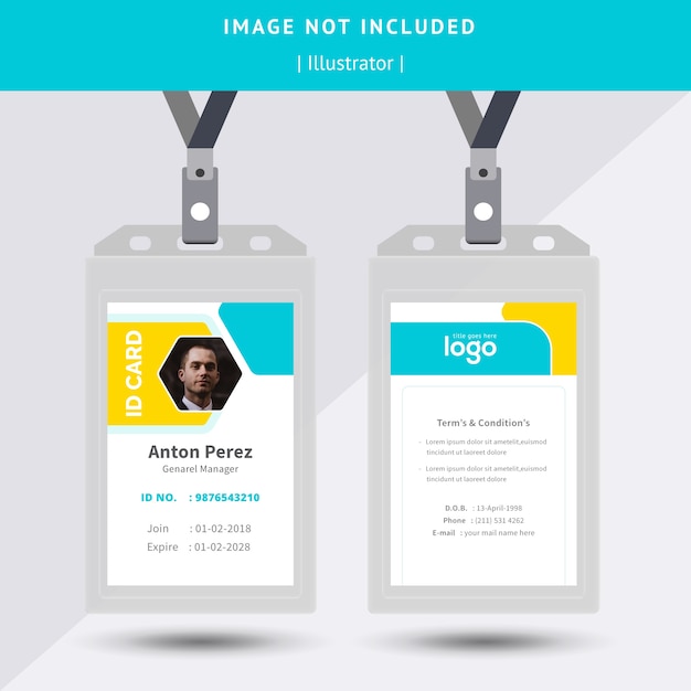 Illustrator Id Card Template