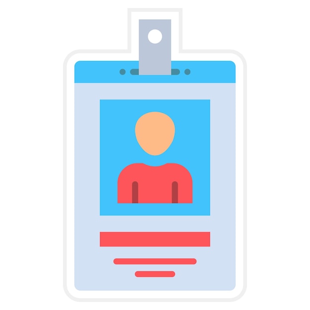 Vector id card icon