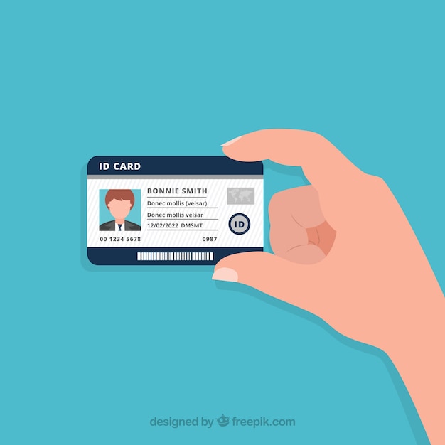 Id card illustration