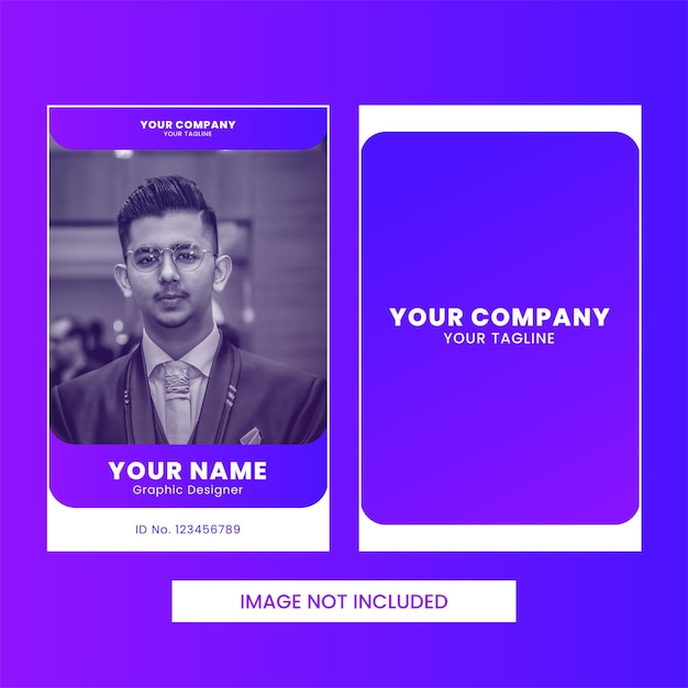 Vector id card template design